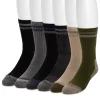 Men's 6 Pair Pack Heat Retainer Crew Socks
