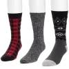 Men's 3 Pair Pack Microfiber Boot Socks