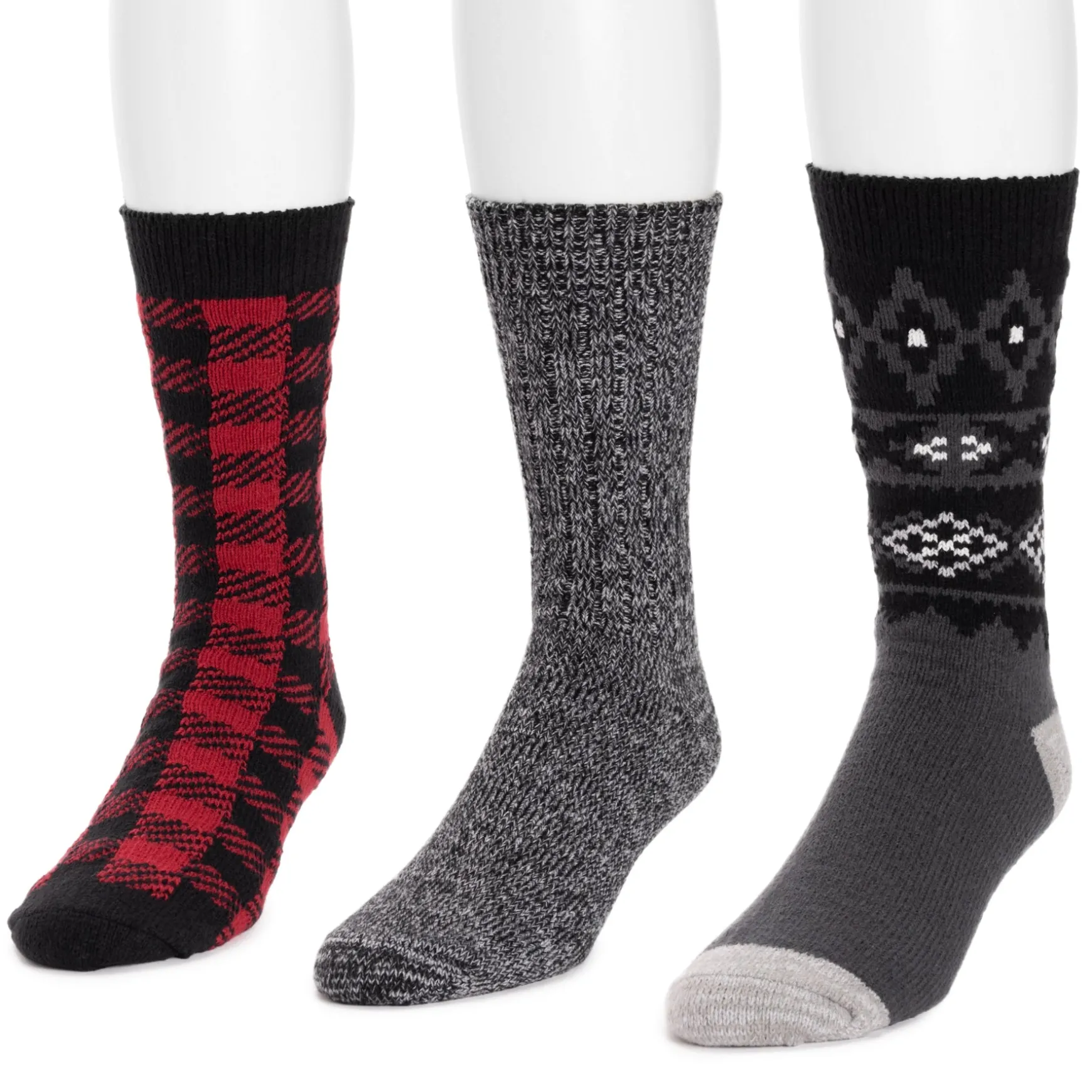 Men's 3 Pair Pack Microfiber Boot Socks