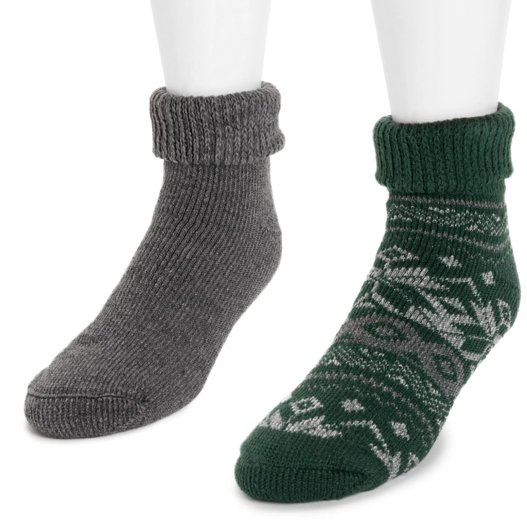 Men's 2 Pair Pack Short Heat Retainer Socks