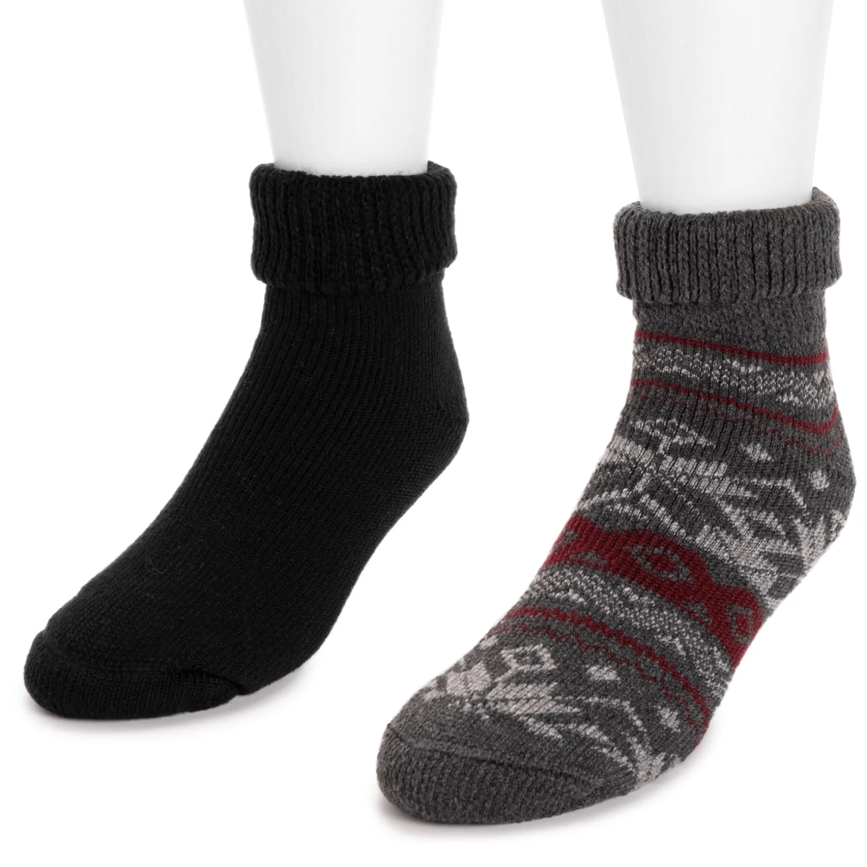 Men's 2 Pair Pack Short Heat Retainer Socks