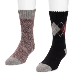 Men's 2 Pair Pack Wool Boot Socks