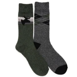Men's 2 Pair Pack Wool Boot Socks