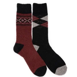 Men's 2 Pair Pack Wool Boot Socks