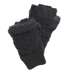 Men's Faux Fur Flip Mittens