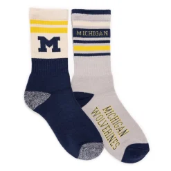 Michigan Wolverines GameDay Unisex Crew Socks 2 Pack
