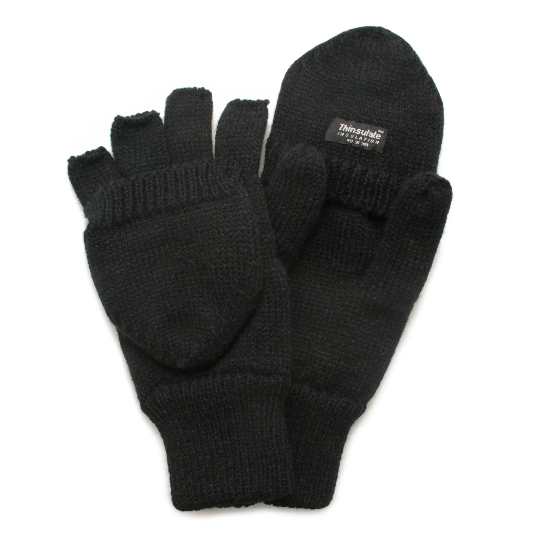 QuietWear Knit Flip Gloves with 40 Gr Thinsulate
