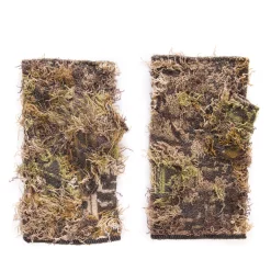QuietWear Men's Fingerless Camo Grass Gloves