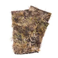 QuietWear Men's Fingerless Camo Grass Gloves