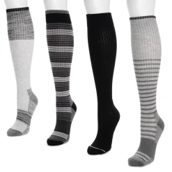 Women's 4 Pack Cotton Compression Socks