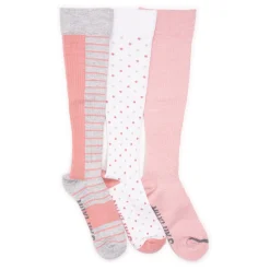 Women's 3 Pack Cotton Compression Knee-High Socks
