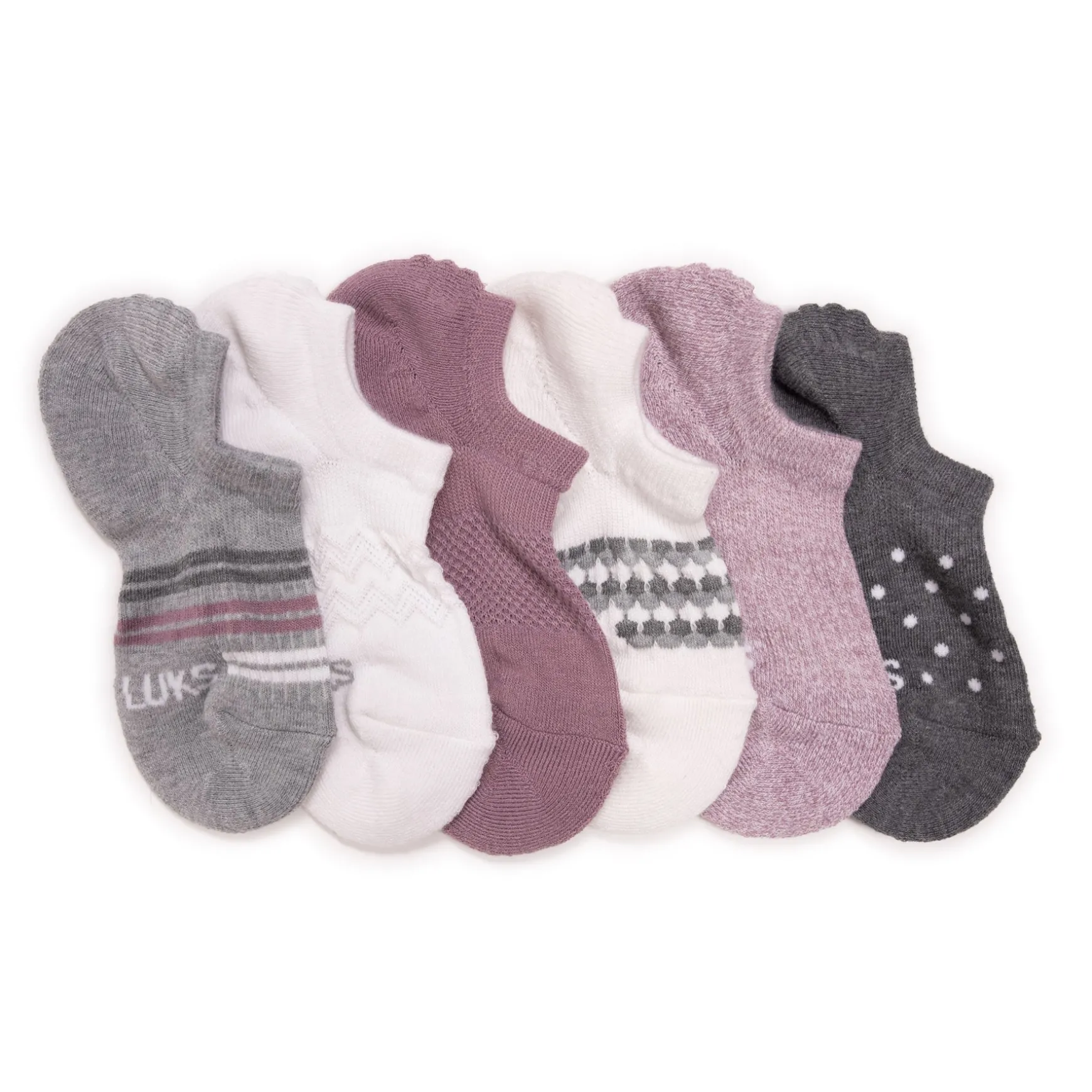 Women's 6 Pack Dream Step by Muk Luks No Show Socks