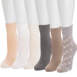 Women's 6 Pack Whisper Soft Crew Socks