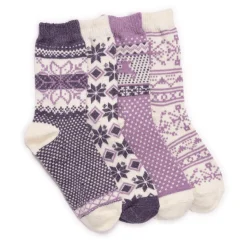 Women's 4 Pair Pack Holiday Boot Socks