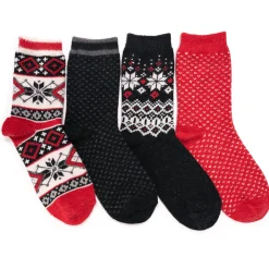 Women's 4 Pair Pack Holiday Boot Socks