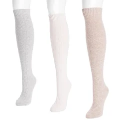 Women's 3 Pair Pack Knee High Socks