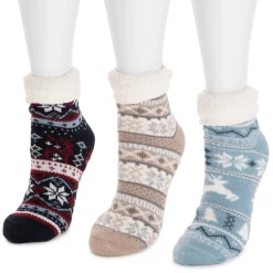 Women's 3 Pair Pack Lounge Socks