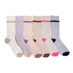 Women's 6 Pair Pack Microfiber Boot Socks
