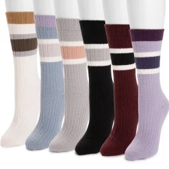 Women's 6 Pair Pack Microfiber Boot Socks
