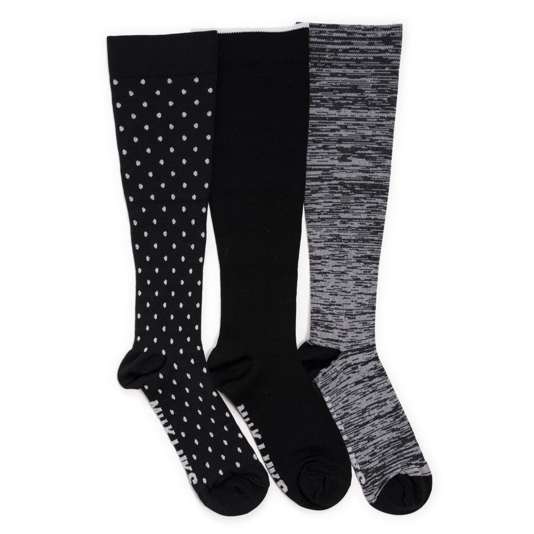 Women's 3 Pair Pack Nylon Compression Socks