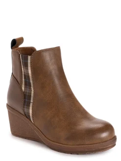 Women's England Oxford Wedge Booties