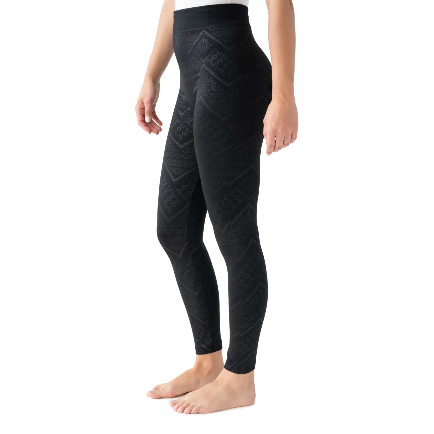 Women's Fleece Lined Embossed Leggings