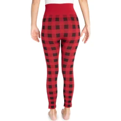 Women's Fleece Lined Leggings with Wide Waistband