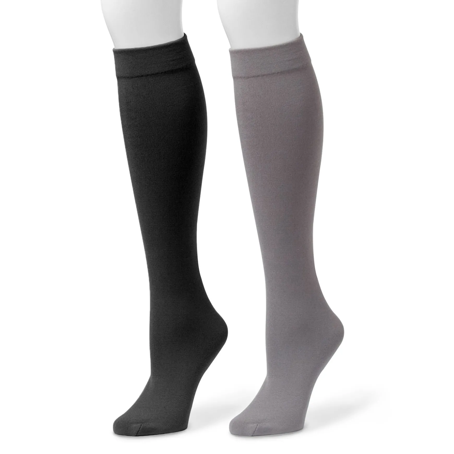 Women's Fleece Lined 2-Pair Pack Knee High Socks