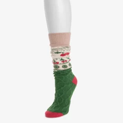 Women's Luxe Slouch Microfiber Fairisle Sock