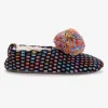 Women's Luxe Space-Dye Pom Ballerina Slipper
