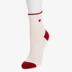 Women's Luxe Texture Embroidery Crew Sock