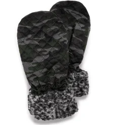 Women's Quilted Frosed Sherpa Mittens