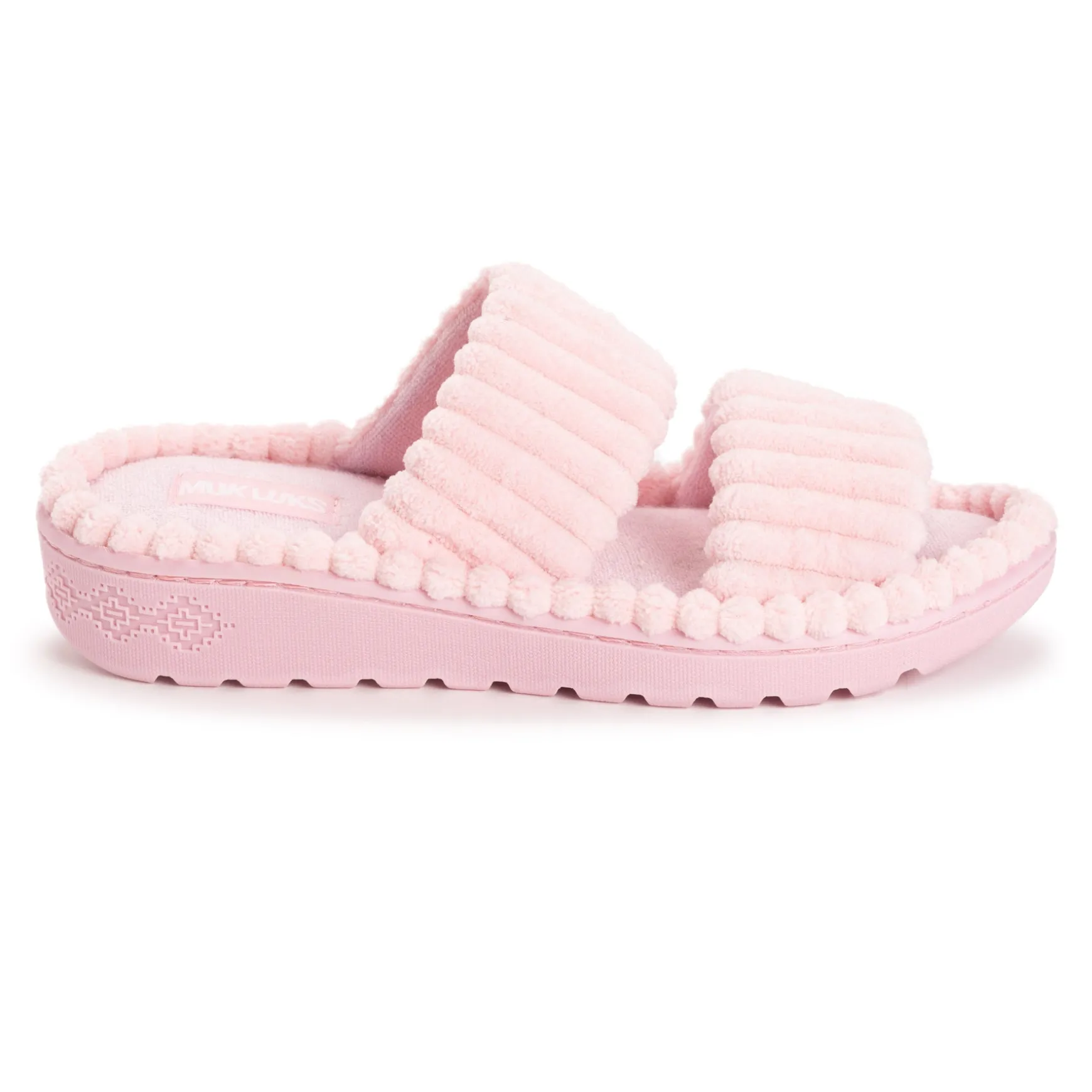 Women's Ribbed Terry Slide Comfort Contour Slipper