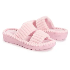 Women's Ribbed Terry Slide Comfort Contour Slipper