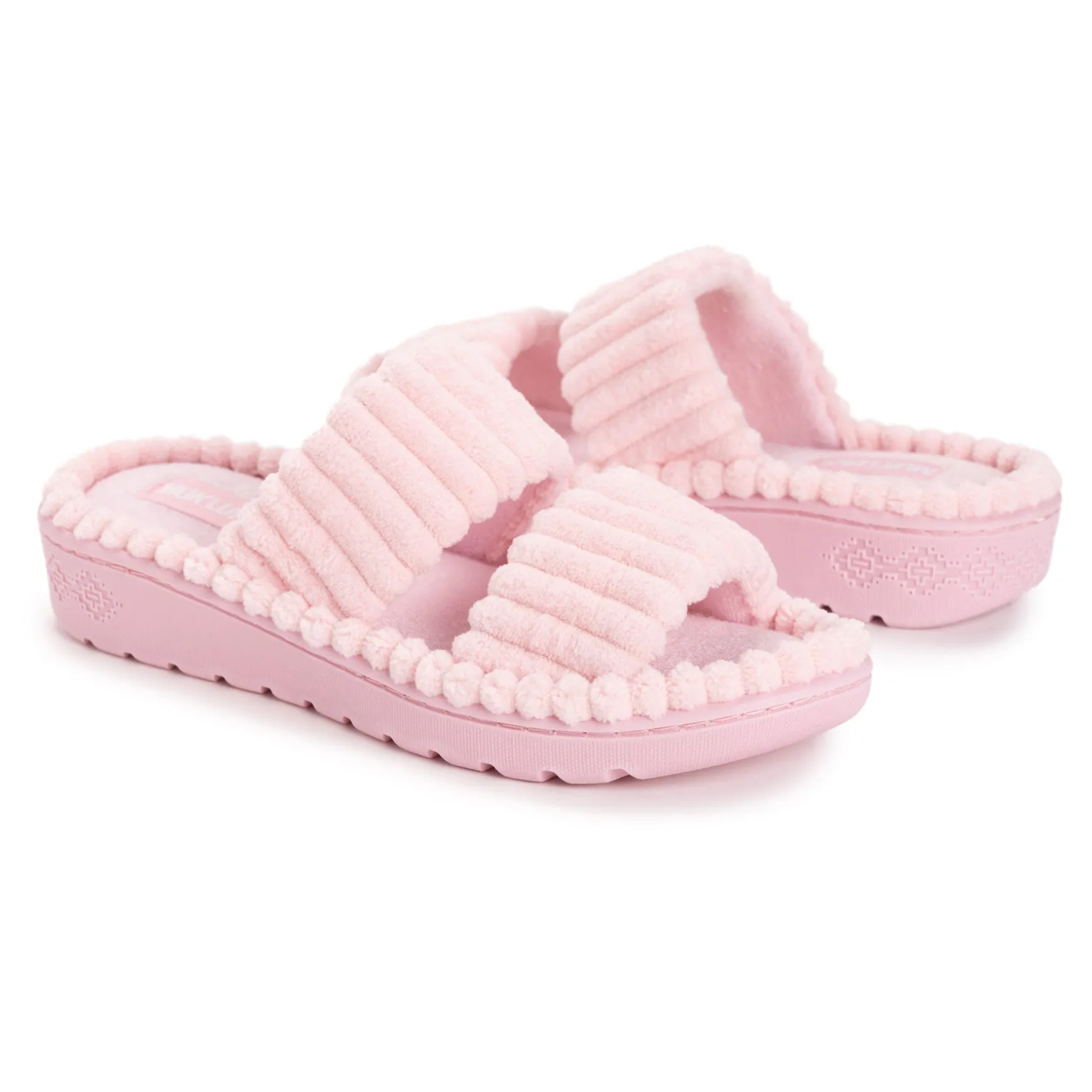 Women's Ribbed Terry Slide Comfort Contour Slipper